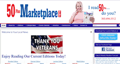 Desktop Screenshot of 50plusmarketplacenews.com